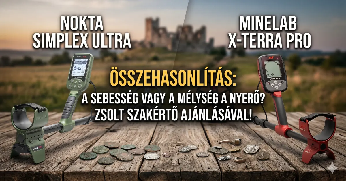 Nokta Simplex Ultra és Minelab X-TERRA Pro összehasonlítás