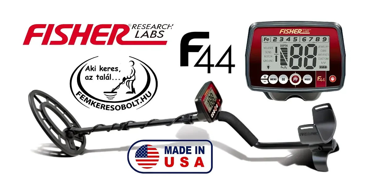 Fisher F44 fémkereső koncentrikus szondával