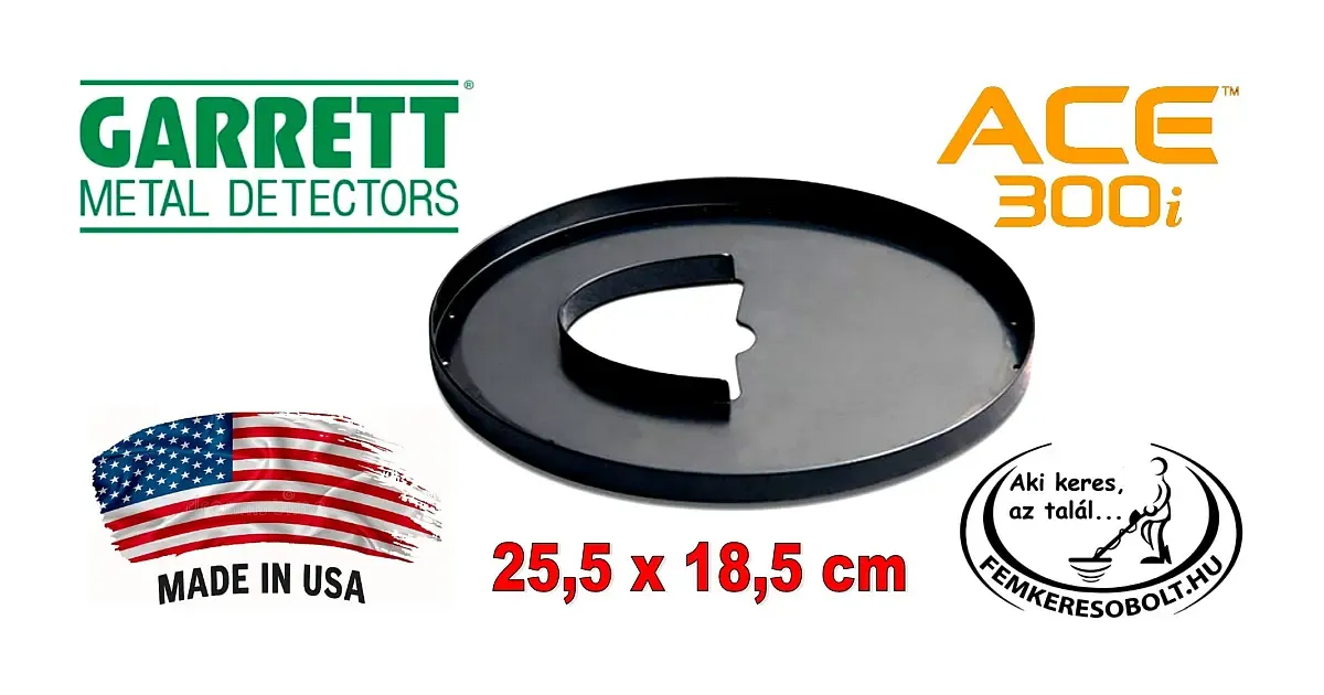 Garrett 300i fémkereső 25,5x18,5 cm-es szondavédő burkolat