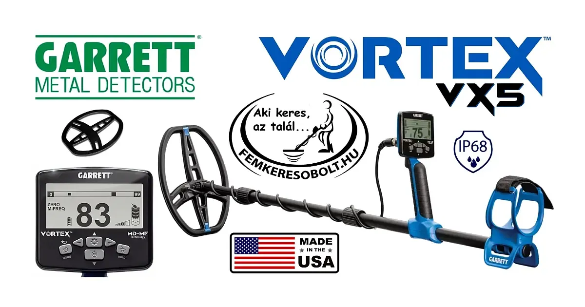 Garrett Vortex VX5 fémkereső