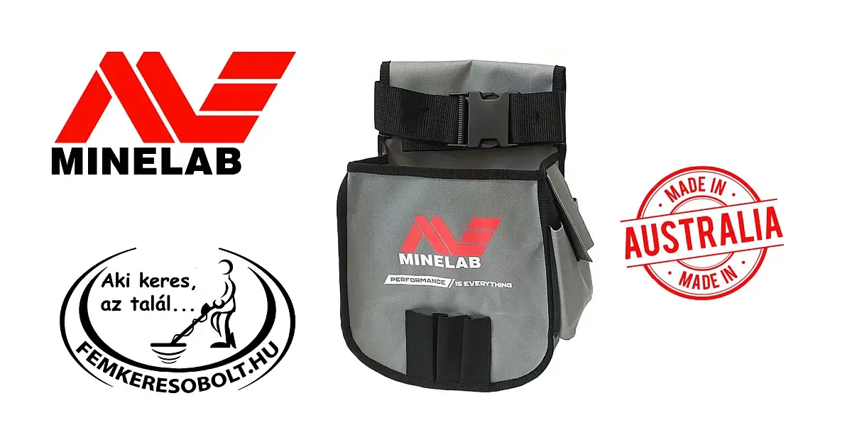 Minelab fémkereső leletgyűjtő táska