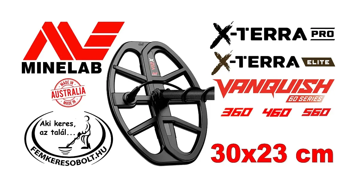 Minelab fémkereső 30x23 cm-es szonda