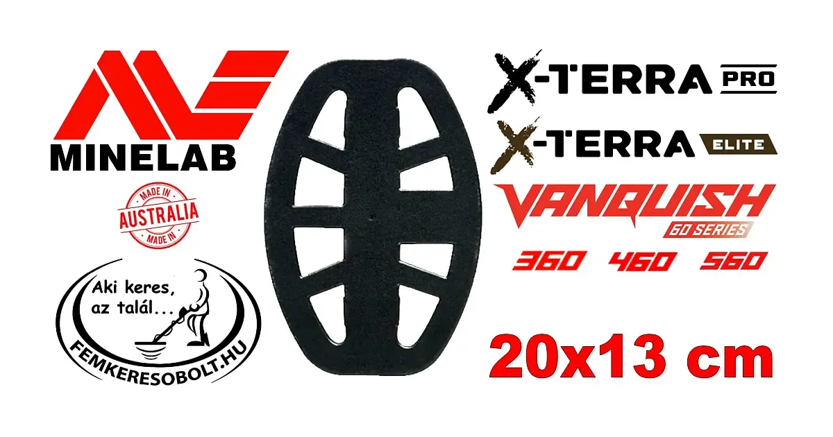 Minelab fémkereső 20x13 cm-es szondavédő burkolat