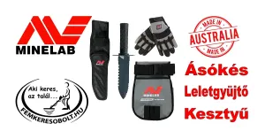 Minelab fémkeresős Adventure Pack díszbobozban.