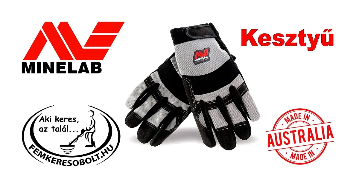 Minelab fémkeresős kesztyű