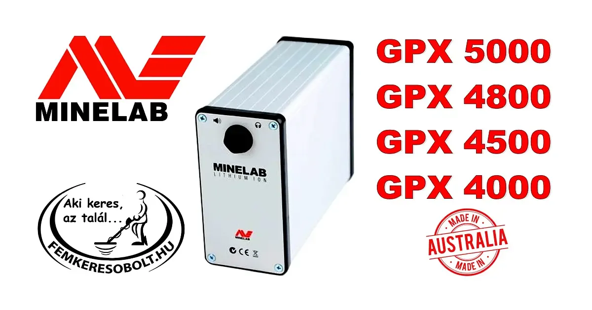 Minelab GPX fémkereső akkumulátor