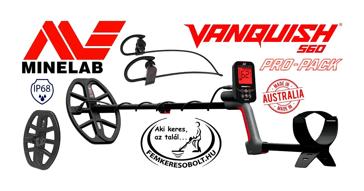 Minelab Vanquish 560 Pro-Pack fémkereső