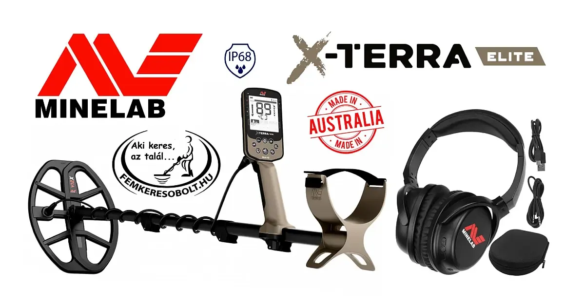 Minelab X-Terra Elite fémkereső + WHP