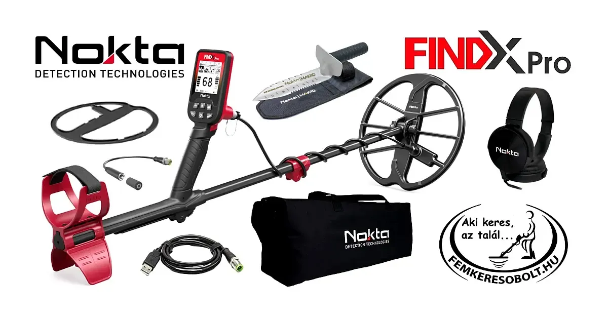 Nokta FindX Pro kiegészítőkkel