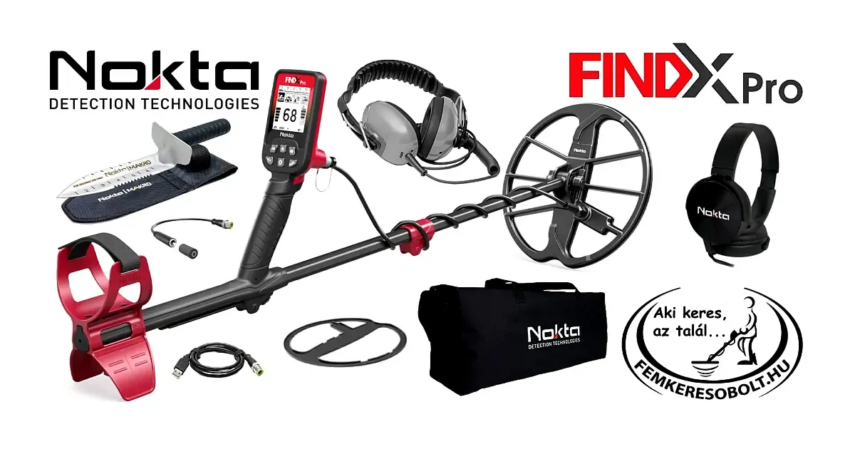 Nokta FindX Pro kiegészítők + vízálló fejhallgató