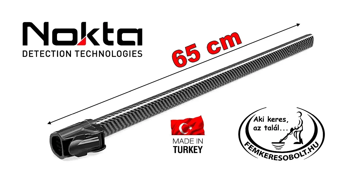 Nokta Fémkereső karbon középső szár 65 cm