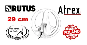 Rutus Artex fémkereső 29 cm-es fehér DD szonda