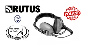 Rutus fémkereső vízálló fejhallgató