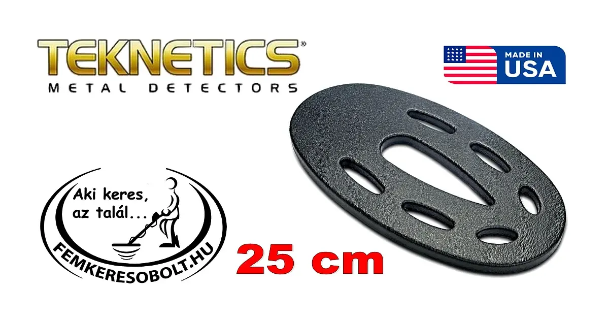 Teknetics fémkereső 25 cm-es eliptikus szondavédő burkolat