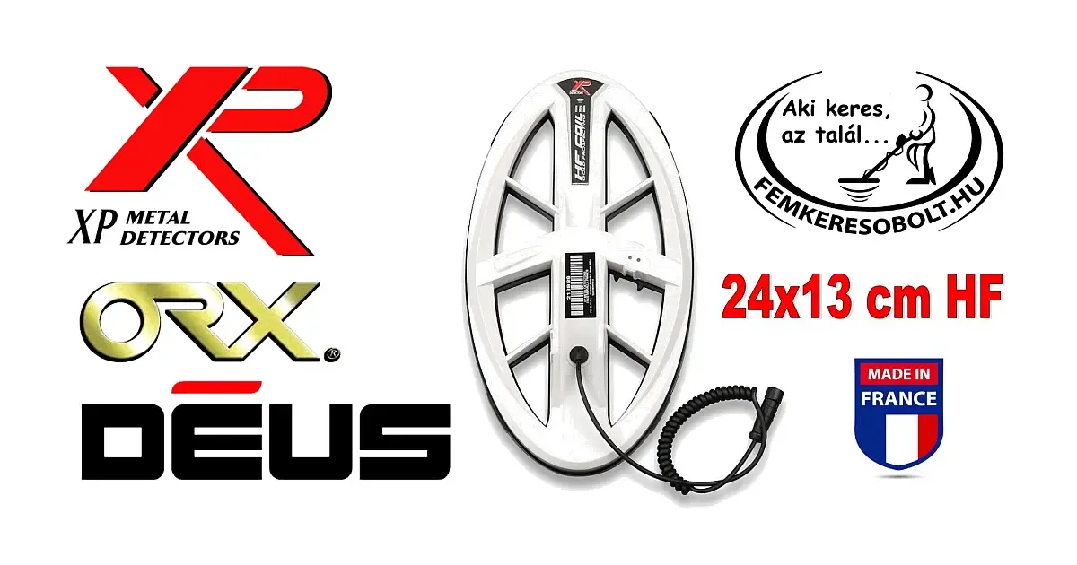 XP ORX és DEUS I. 24x13 cm-es fémkereső szonda