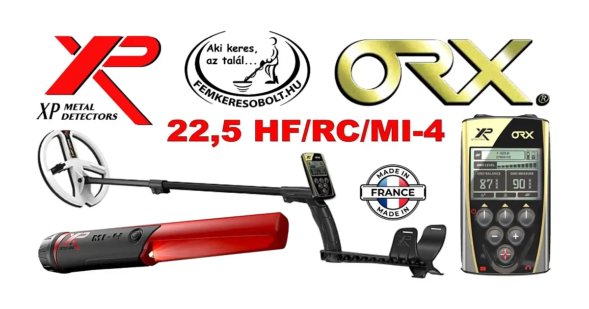 XP ORX fémkereső 22,5 HF/RC/MI-4