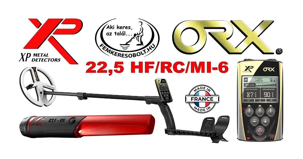 XP ORX fémkereső 22,5 HF-RC-MI-6