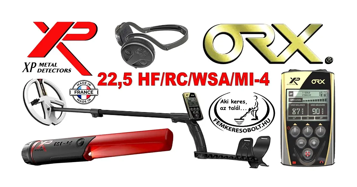 XP ORX fémkereső 22,5 HF/RC/WSA/MI-4