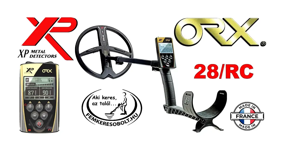 XP ORX fémkereső 28 cm-es szondával elektronikával