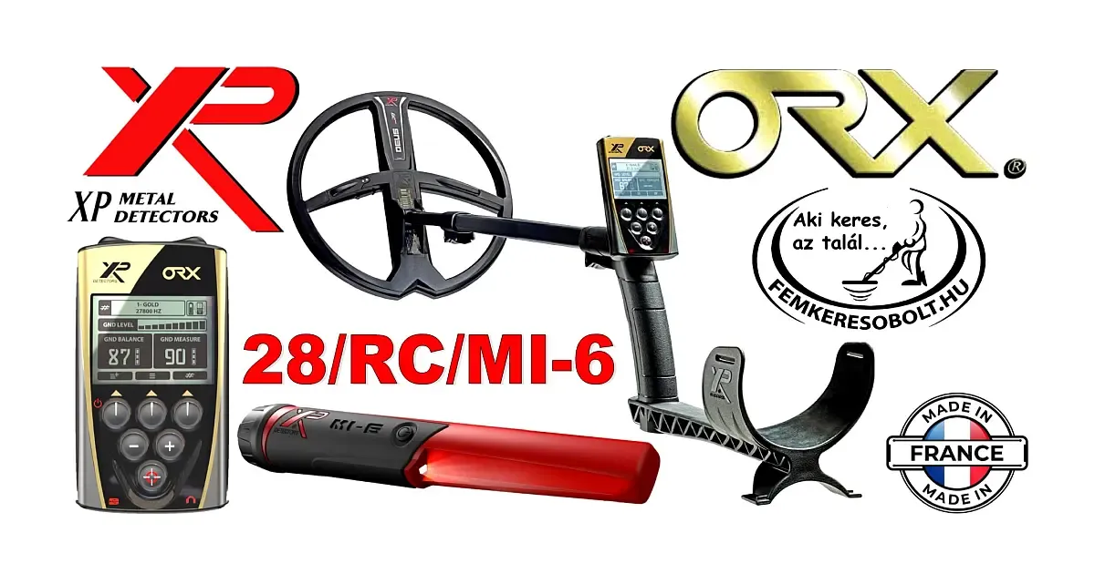 XP ORX fémkereső 28 DD szonda távírányító mi-6 pointer